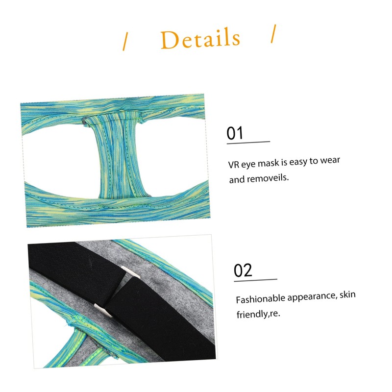 TEHAUX VR Headset Sweat Band Eye Cover Breathable Elastic Face