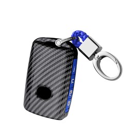 ontto ABS Car Key Case Cover Fits Mazda 3 Alexa CX-30 MX30 CX-3 CX-4 CX-5 MX5 CX-7 CX-9 CX60 2019-2023 Accessories Key Case Key Ring 4 Buttons Blue