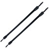 Set of 2 flat elastic straps with hooks, rubber tensioners,