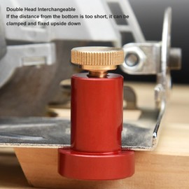 20mm Bench Dog Hole Limit Block Non Slip Table Stop Workbench Ruler Fixed Stair Gauge Woodworking Angle Ruler Auxiliary Clamp for MFT Tables DIY Projects (Red)