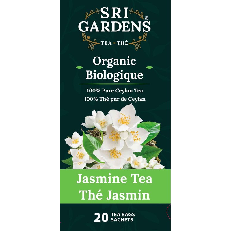 Sri Gardens Tea Jasmine Tea Bags, 20 count