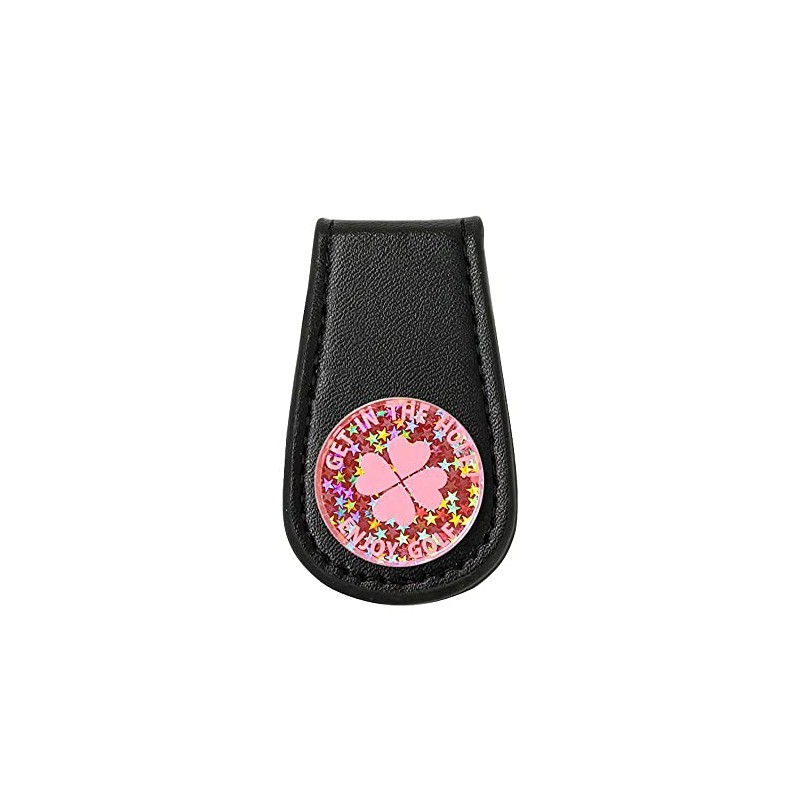 MARUA Golf Marker Light Collecting Marker Leather Belt (Magnetic Clip