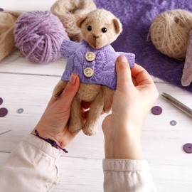 Bencailor 10 Pieces Christmas Doll Clothes Set Christmas Accessories Winter Outfits Knitted Clothing Santa Sweater for Doll Accessories(Fresh Style)