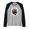 Gorilla Mode Motivation Beast Training Workout Gym Quote Raglan, black
