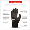 Skytec Pack of 1 Black Thermal Safety Work Gloves –