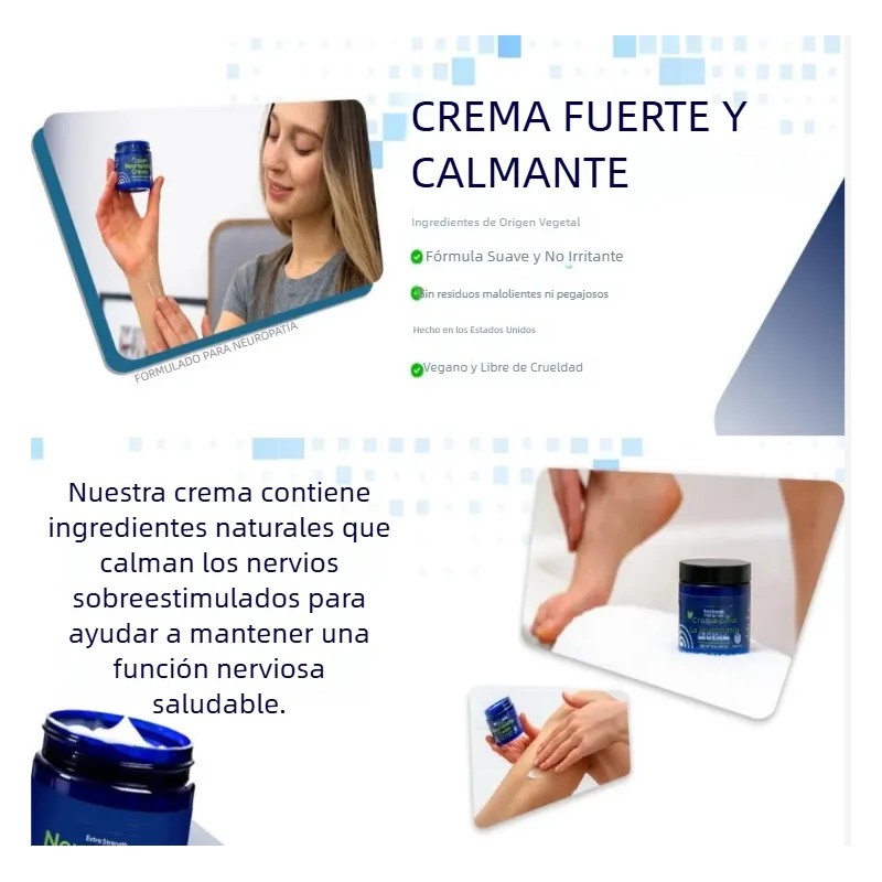 2pcs Crema For Aliviar Neuropatía Basic Extra Dermografo Azul Marino
