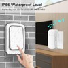 Self-Powered Wireless Doorbell, Black