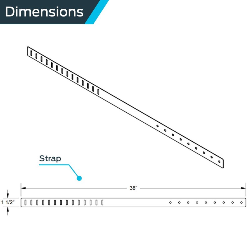 HoldRite QuickStrap for 80 Gallon Water Heater, Galvanized Stainless Steel,
