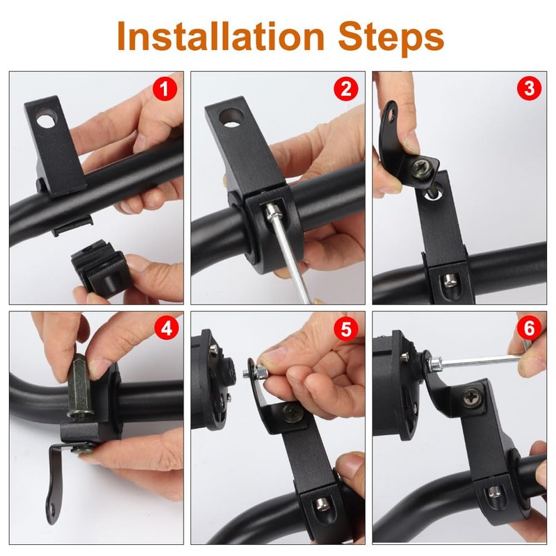 Dirt Bike Light Bar Kit USB switch + Mounting Bracket