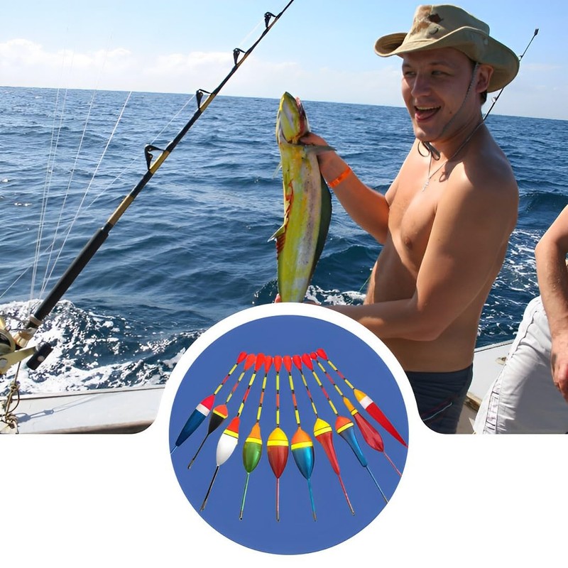 RAMGLYO 10 Pieces Fishing Float Trout Float Fishing Float Fishing