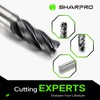 SHARPRO 10mm Shank Carbide Corner Radius End Mill Bit 10mm