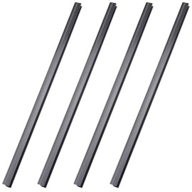 4 Pieces Hanging File Rails PVC Black File Rails for 1/2 Drawer Sides Hanging File System Keeping Your Folders Neat and Organized (1/2 Inch Drawer Sides 15.8 Inch Long)