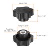 sourcing map 4pcs Star Knobs M8 Female Thread 48mm Head