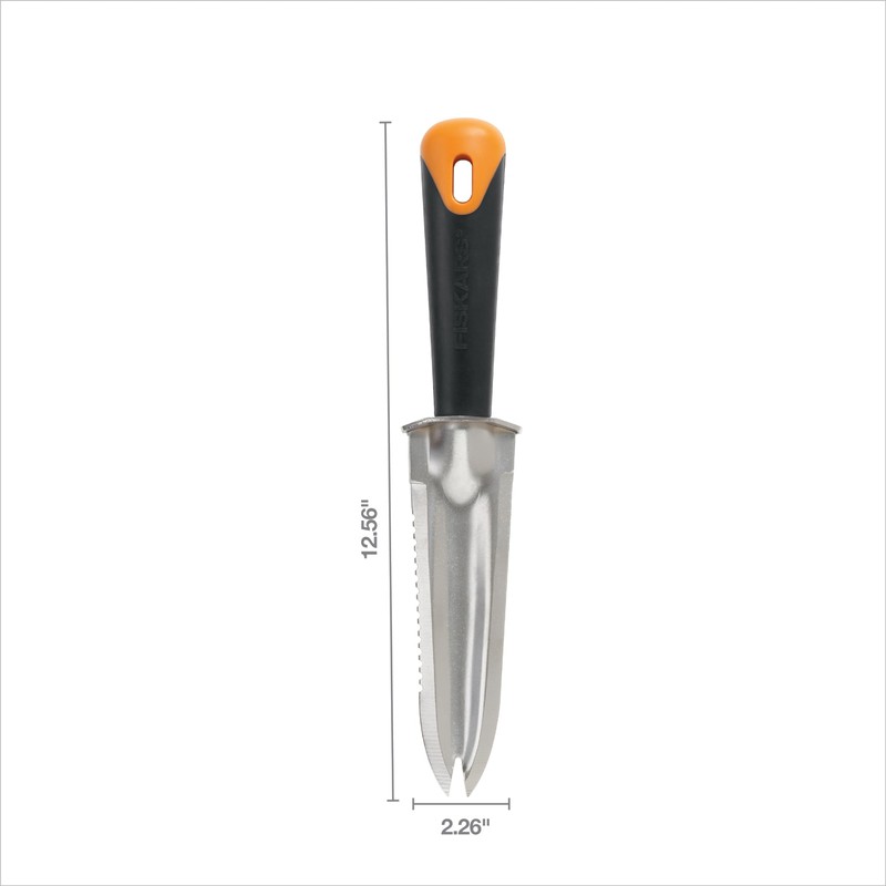 Fiskars Steel Garden Knife, Multi-Purpose Weed Puller Gardening Tool for