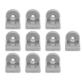 10 Pieces Corner Joint Extrusion Bracket, Aluminum Steering Angle Connector, L Shape Connection Bracket for Household Furniture, Connectors and Accessories (Type 3030)