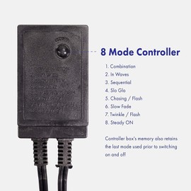 WYZworks 108LEDs, 10ft LED 1/2” Cool White Rope Light w/ 8 Mode Controller, Connectable Outdoor Permanent Waterproof Accent Exterior Lighting, PVC Case, ETL Certified, Holiday, Backyard Patio, Home