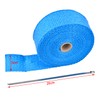 NATGIC 15M Car Motorcycle Exhaust Heat Wrap Tap Header Glassfiber