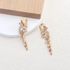 Colorful Rhinestone Statement Dangle Drop Earrings for Women Fashion Long