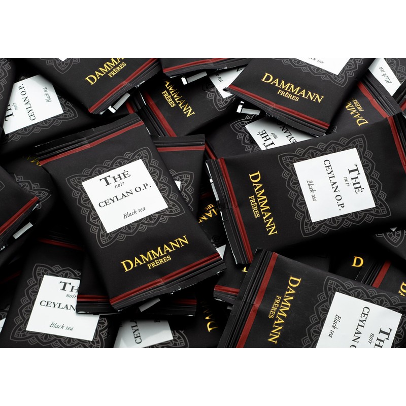 Dammann Freres Satchets, Ceylan O.P. Tea Bags, Premium Gourmet French
