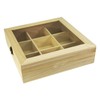 Incutex Aufbewahrungsbox aus Holz, Teebeutelbox, Teekiste, Teebox, Teedose Holz mit