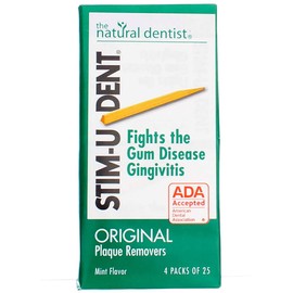 Natural Dentist Stim U Dent Original Mint 4 Packs of 25