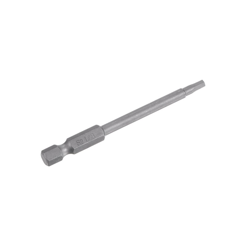 HARFINGTON 1/8" Hex Screwdriver Bit SAE 1/4" Hex Shank 3"