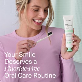 Boka Fluoride Free Toothpaste, Nano Hydroxyapatite Toothpaste, Appropriate for Sensitive Teeth - for Adult Oral Care - Ela Mint Flavor, 4 Fl Oz 1Pk US Manufactured