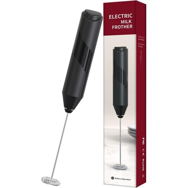 DEVENTORZ Creamer Zette Whisk, Handheld Electric Milk Whisk, Electric Coffee