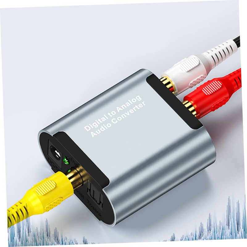 SHOWERORO 1set Optical Digital to Analog Audio Converter High- Signal