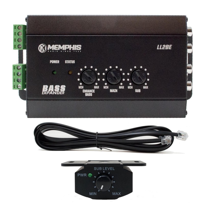 Memphis Audio LL2BE 2-Channel Line Output Converter with Digital Bass