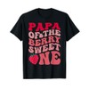 Papa Of The Berry Sweet One Strawberry First Birthday T-Shirt