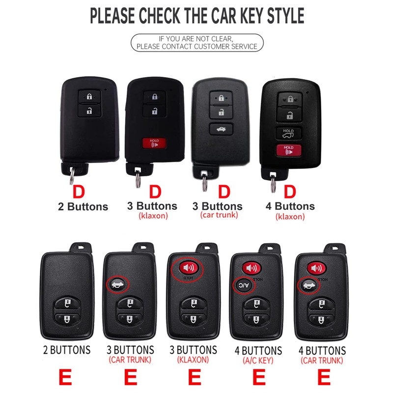 ontto Zinc Alloy Car Key Case Cover fit for Toyota