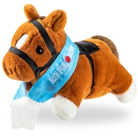 Blueweenly Large 9 Inches Derby Stuffed Horse Derby Day Gift Party Souvenir for Women Men Horse Lovers Party Supplies