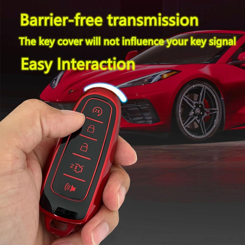 QIXIUBIA for Ford Key Fob Cover Keyless Remote Smart Key