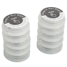 Hand Wipes Tablets, Press Wipe Press 10pcs Press Hand Wipes Dry Wet Separation Disposable Portable Individual Compressed Wet Tissue for Outdoor