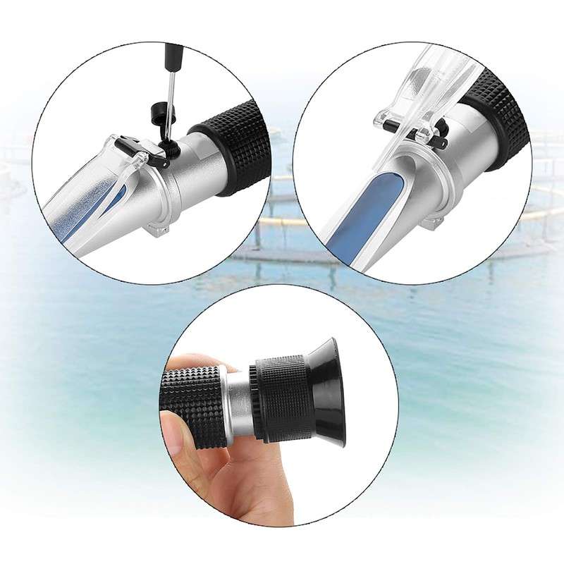 BuyWeek Salinity Refractometer, ATC Digital 0-10% Sea Water Salt Content