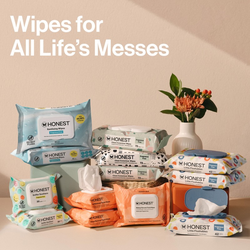 The Honest Company Hypoallergenic Multi-Use Baby Wipes for Sensitive Skin