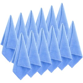 Syhood 12 Pieces Face Wash Cloth 12 x 12 in Makeup Remover Cloths Towel Coral Velvet Facial Microfiber Soft Fast Drying Facial Cleansing Towel for Face(Blue)