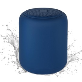 Cooboom Bluetooth Speaker IPX7 Waterproof Bath Compact Wireless 12 Hours Continuous Playback Portable Speaker Small Hands Free Calling (Blue)