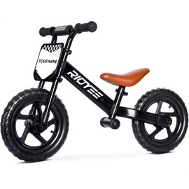 RIDYEE Toddler Balance Bike 2 Year Old, Kids Balance Bike for 2 to 5 Year with Tool-Free Adjustment, Limited Steering, Footrest, Custom Name Plate with Stickers, Gift Bike for 2-3 Boys