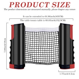 WIYETY Professional Table Tennis Bat Set: 2 Table Tennis Bats + Retractable Net + 6 Table Tennis Balls + 1 Carry Bag + 1 Ball Box Table Tennis Set Professional for Children Adults Families Adults