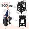 Delxo Folding Step Stool 16 Inch,Non-Slip Foldable Stools for Adults