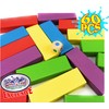 Matty's Mix-Up 60pc Large Colorful Wooden Tumble Tower Deluxe Stacking