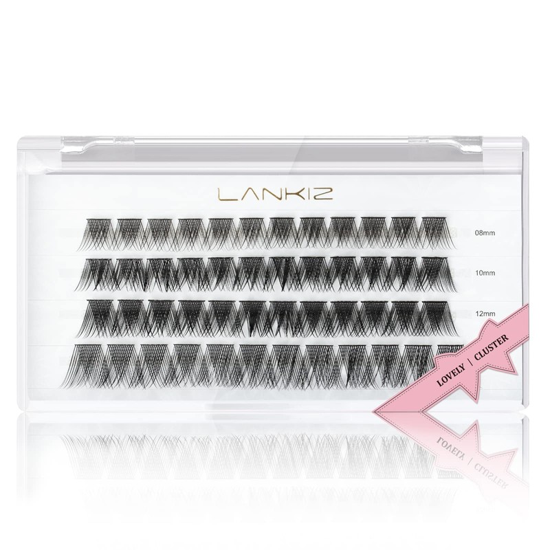 LANKIZ Individual Lashes Natural Cluster Lashes Faux Mink DIY Lash
