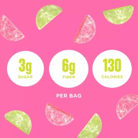 SmartSweets Low Sugar Sourmelon Bites Pack of 6 Sour Watermelon Candy Gluten Free 1.8oz