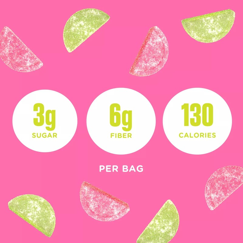 SmartSweets Low Sugar Sourmelon Bites Pack of 6 Sour Watermelon