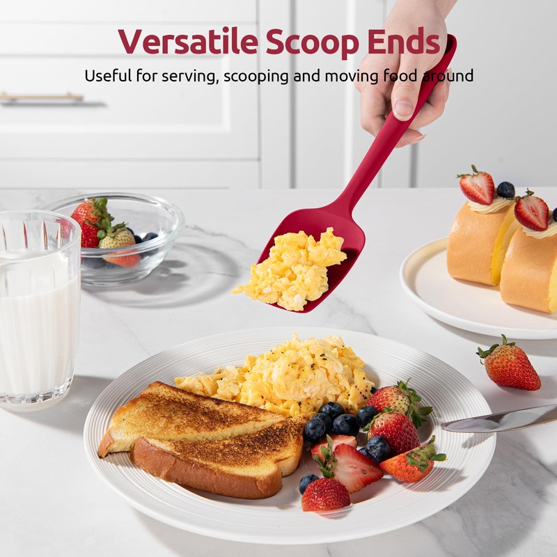 U-Taste Silicone Spatula Set with 600 Degrees Fahrenheit Heat Resistant