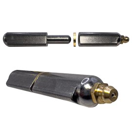 3” Inch Weldable Bullet Hinge – Heavy Duty Barrel Hinges – Weld On Gate Hinges – Weldable Door Hinges – Weld BBQ Smoker Hinge – 3" Inch x .61" Inch – Heavy Duty Steel Teardrop Body Pin Grease Zerk