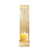 Shelving Solution Wall Sconce Candle Holder Gold Hollow Carved Exquisite