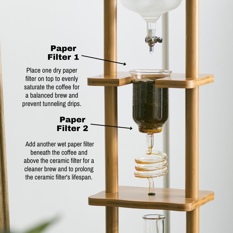 Yama Cold Brew Tower Paper Filters for 25 Yama Kyoto